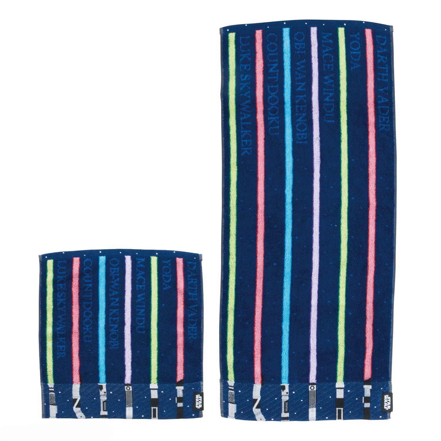 [公式] STAR WARS スター・ウォーズ　ライトセーバー ストライプ　フェイスタオル