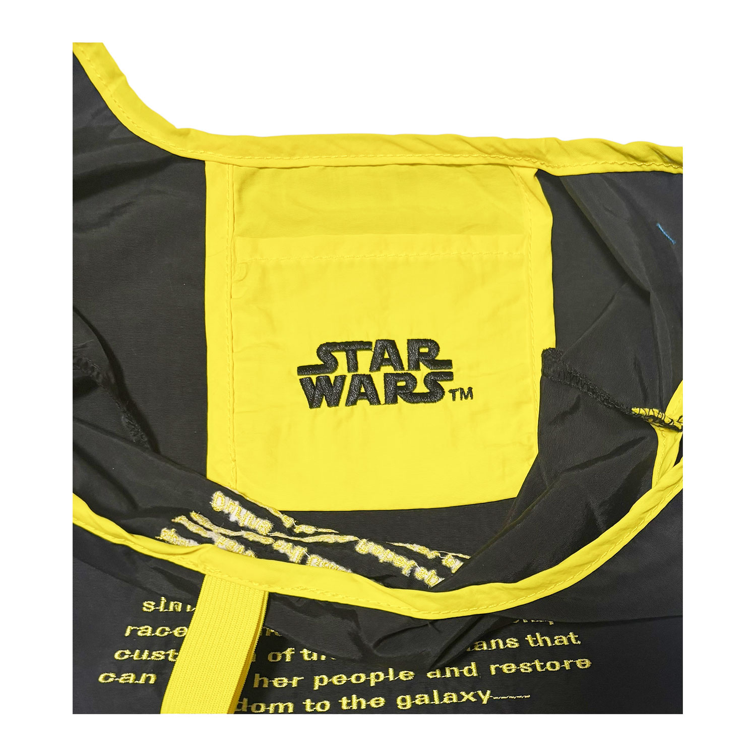 [公式]  STARWARS ネオンカラー ショッピングバッグ オープニングクロール BK