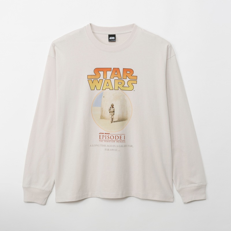 [公式]  STARWARS ロングスリーブＴシャツ EP1　アナキンシャドー／アイボリー