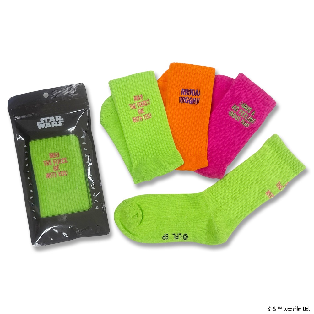 [公式] STARWARS 刺繍靴下 セリフ 