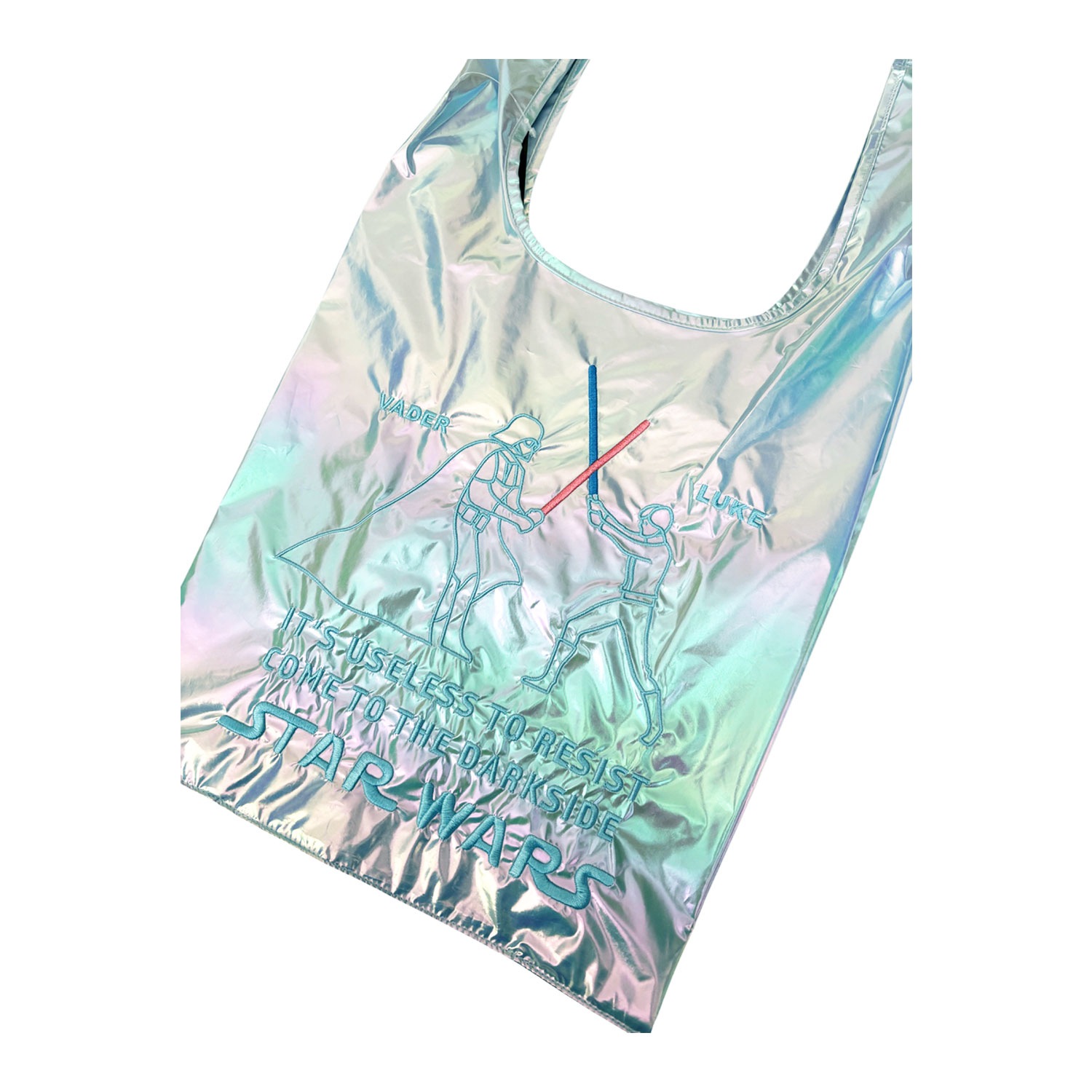 [公式] STARWARS オーロラショッピングバッグ　ライトセーバー/BL