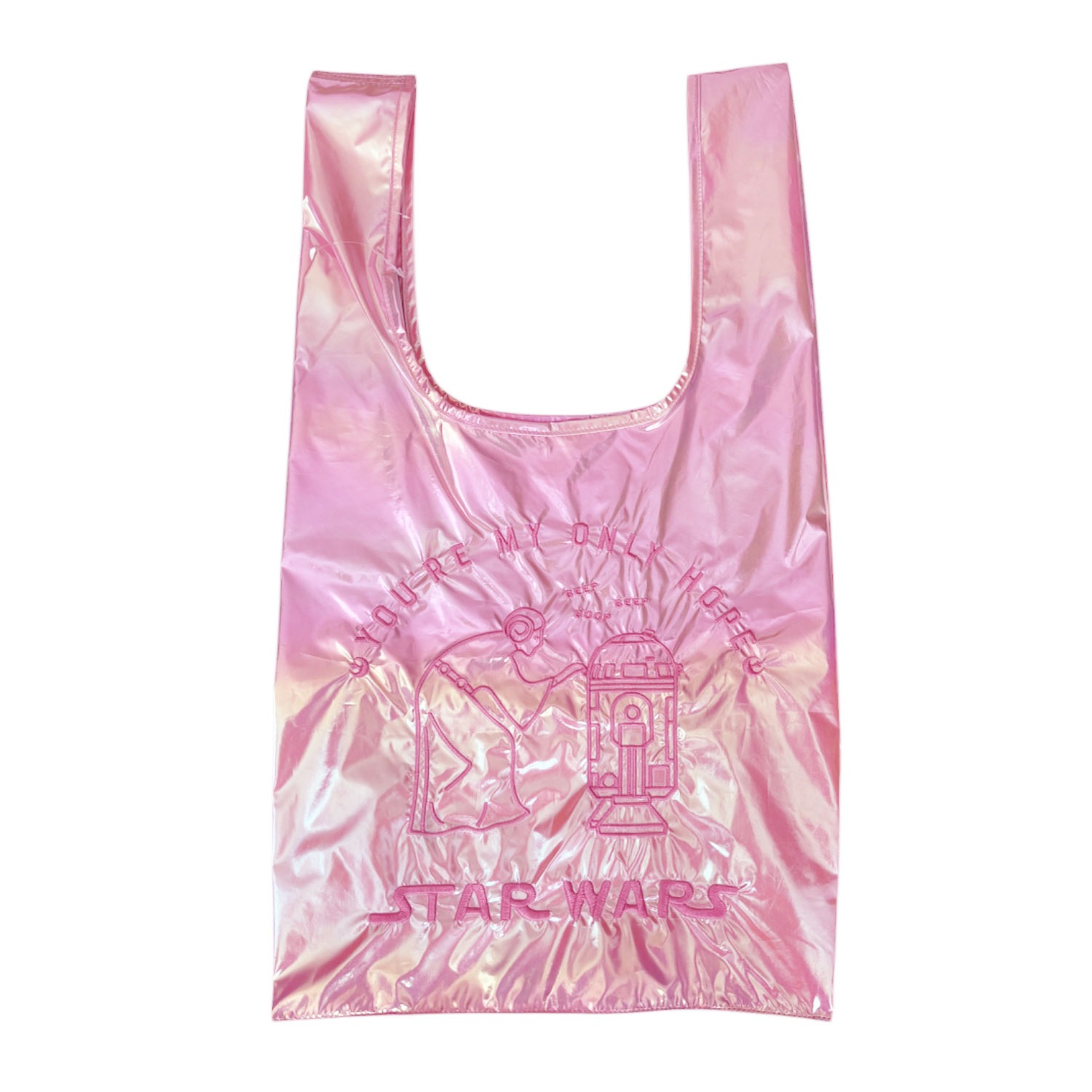 [公式] STARWARS オーロラショッピングバッグ　レイア・オーガナ＆R2-D2/PK