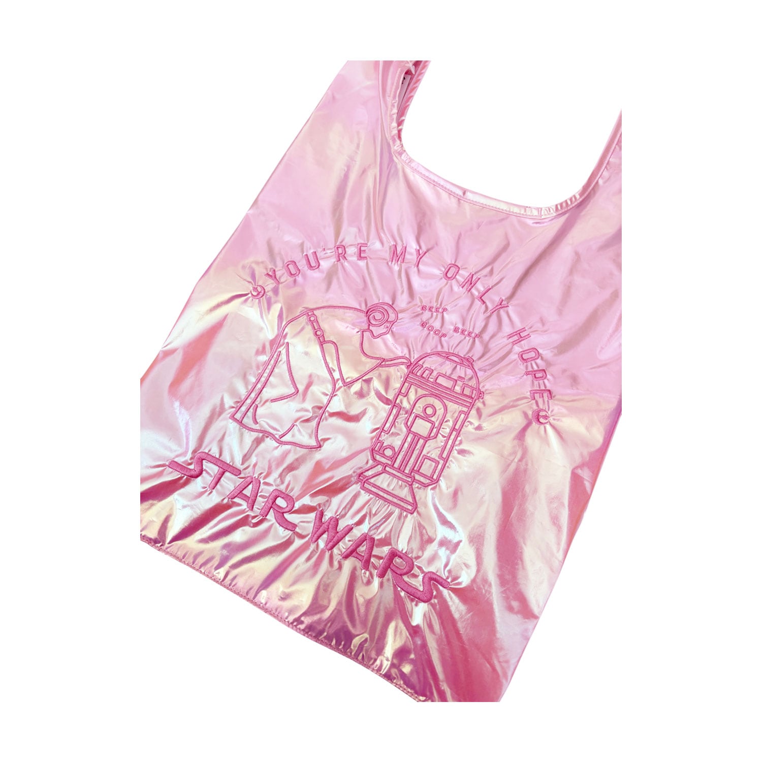 [公式] STARWARS オーロラショッピングバッグ　レイア・オーガナ＆R2-D2/PK