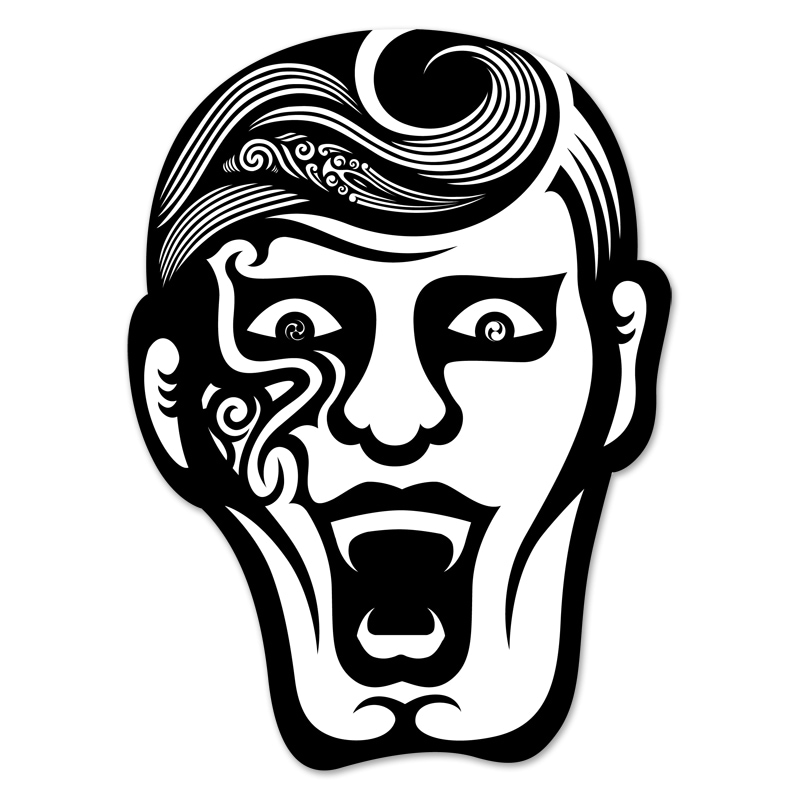 PDSxPEACEMAKER］あいつトライバルステッカー | ALL ITEMS,PUNK