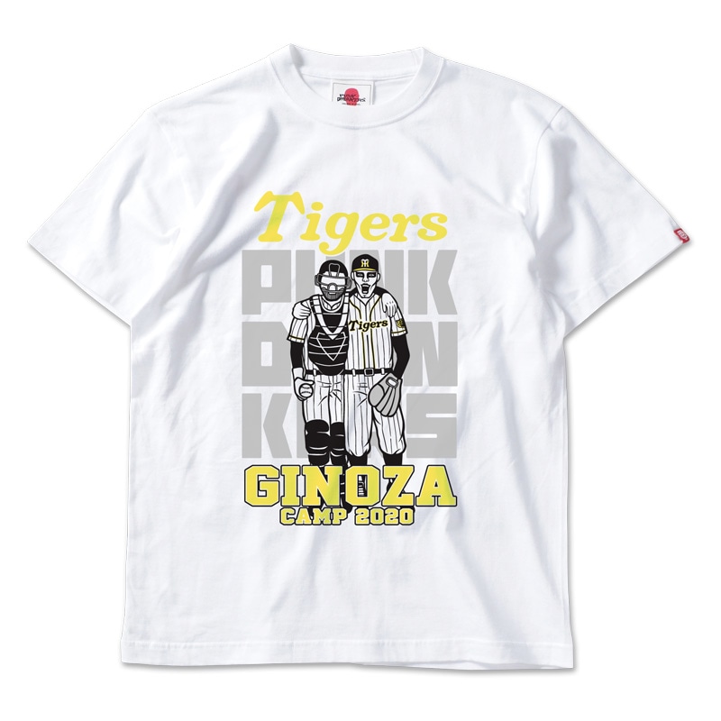 限定 PUNK DRUNKERS x 阪神 x 宜野座 クロスバットロゴ TEE 限定