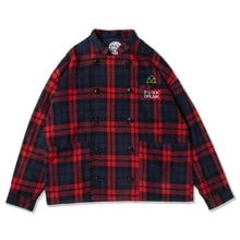 完売品【punk drunkers】裏地 総柄/ダッフルコート/M/コート PUNK DRUNKERS - 日章モッズコート | DOLL