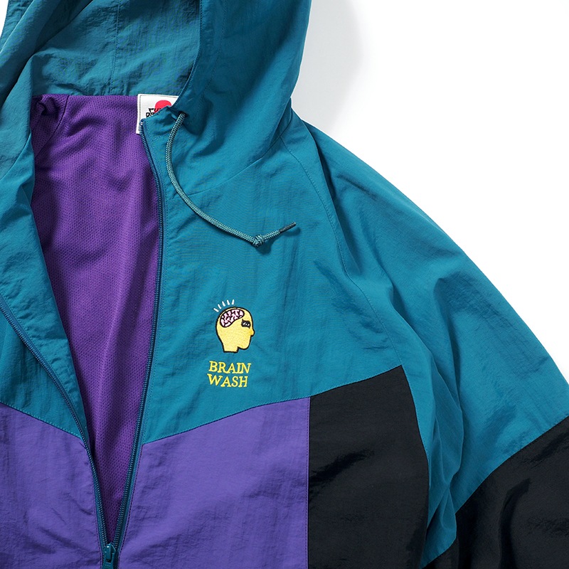 PUNK DRUNKERS ナイロンジャケット XL 紫/青/白 洗脳ナイロンパーカ | ALL ITEMS,COLLECTION,2021 SPRING | 鷹の爪