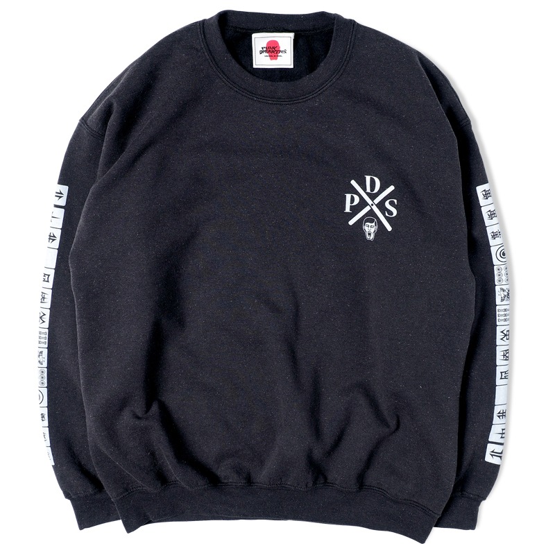 PUNKDRUNKERS ブラック M トレーナー PUNK DRUNKERS PUNKDRUNKERS 蝶ネクタイアイツBIGトレーナー