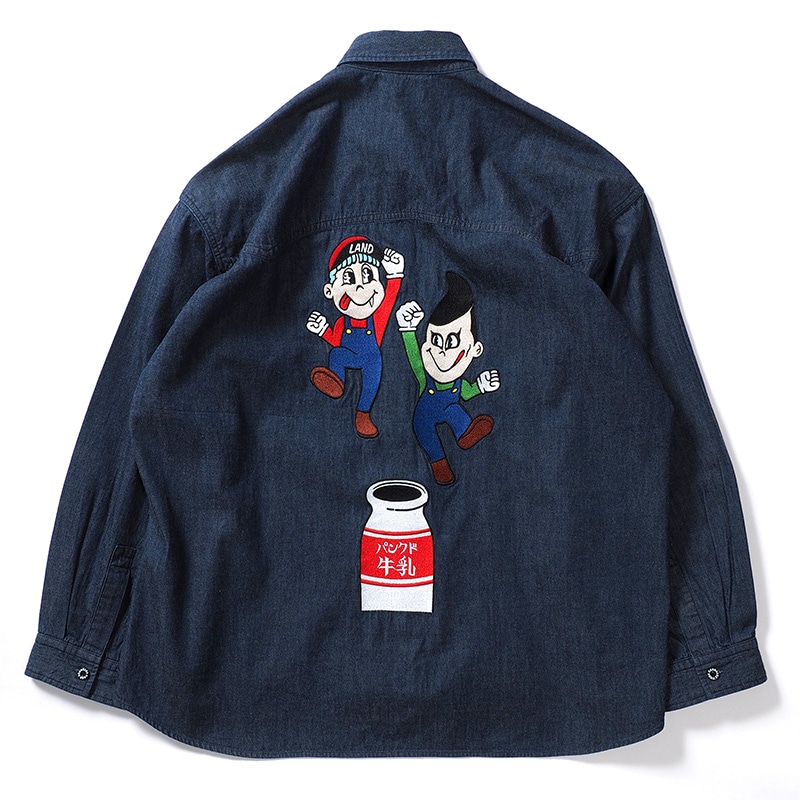 MILK BOY ミルクボーイ JACK デニムシャツ 半袖 MILK BOY ミルクボーイ JACK デニムシャツ 半袖 SHOPPING DAY