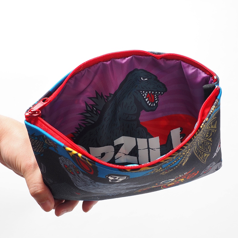 GODZILLAポーチS　ゴジラ PDSxGODZILLA］ゴジラ総柄ポーチ | ALL ITEMS,COLLECTION,2021
