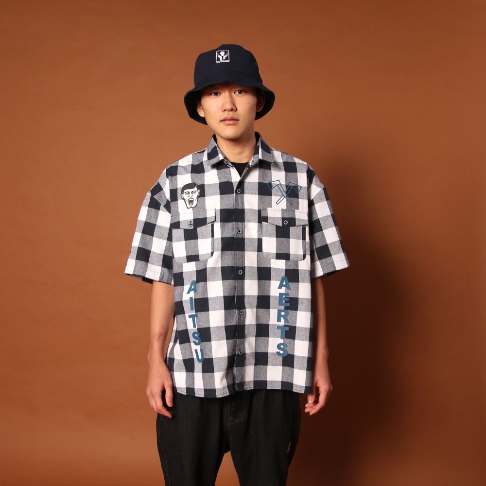 PDSxPeter Aerts］チェックシャツ | ALL ITEMS,COLLABO ITEMS,ARTIST