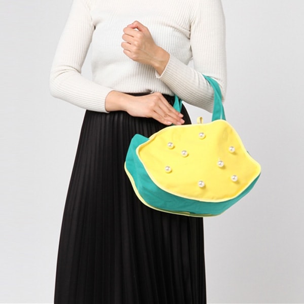 herlipto ストライプ トートバッグ Large Tote レモン herlipto ストライプ トートバッグ Large Tote レモン - メルカリ