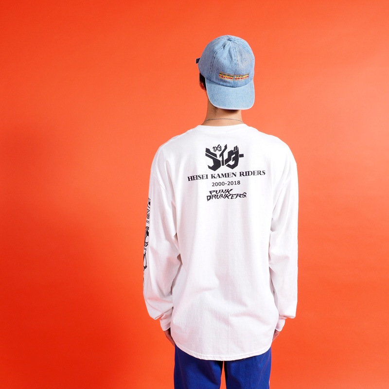 PDSx仮面ライダー］平成ライダー顔ロンTEE（2000～2009ver.） | ALL