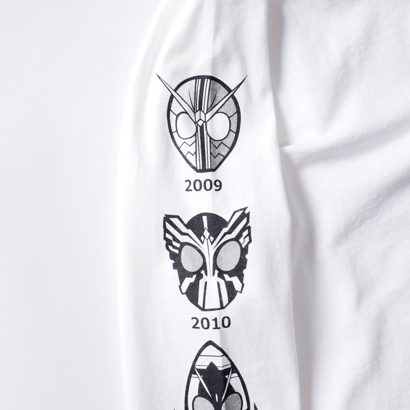 PDSx仮面ライダー］平成ライダー顔ロンTEE（2009～2018ver