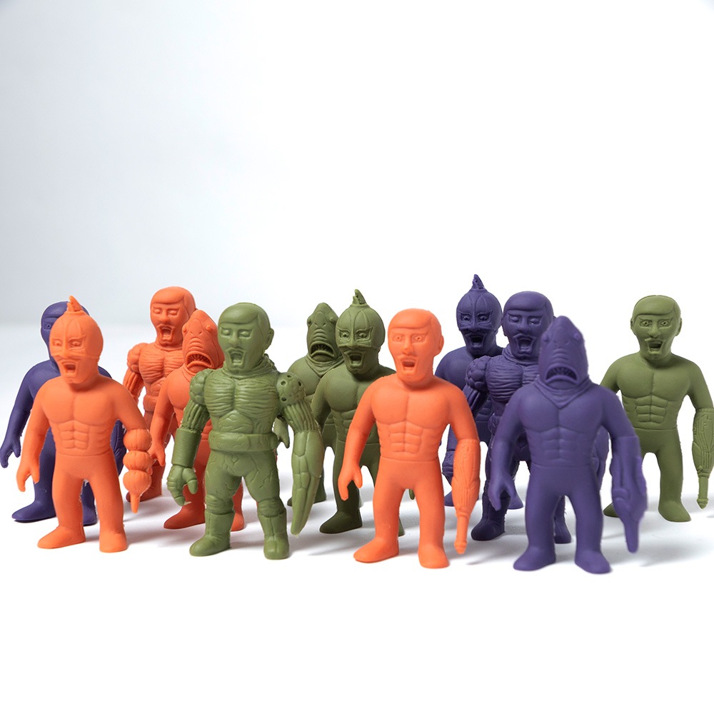 オニオンファイツ 宇宙レスラー 消しゴム 青 インゴット 魔道&波動