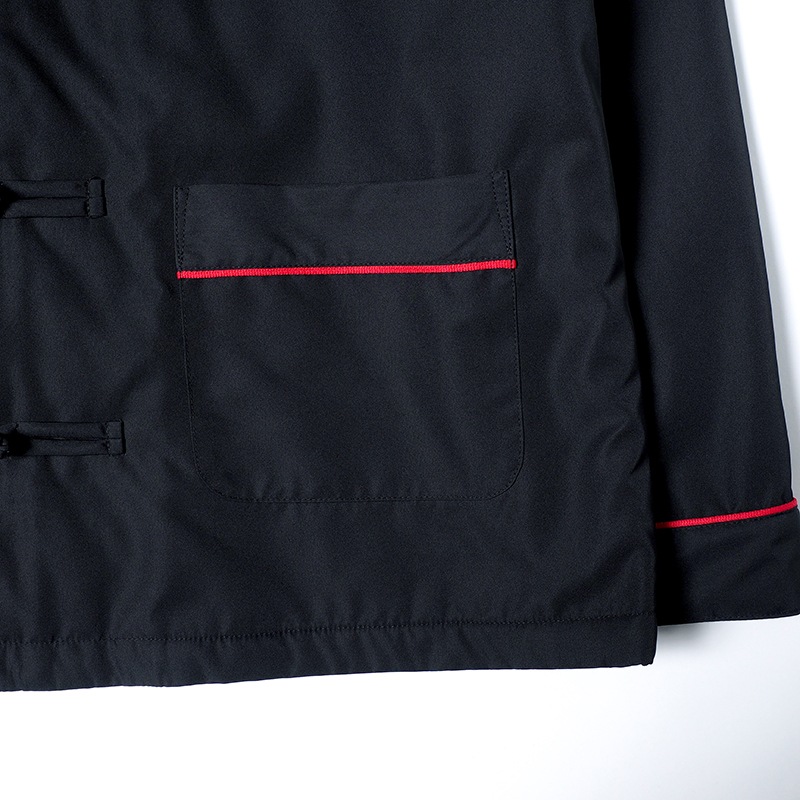PUNK DRUNKERS★コーチジャケット XL(新品) PUNK DRUNKERS チャイナコーチJKT - BLACK / ロックファッション