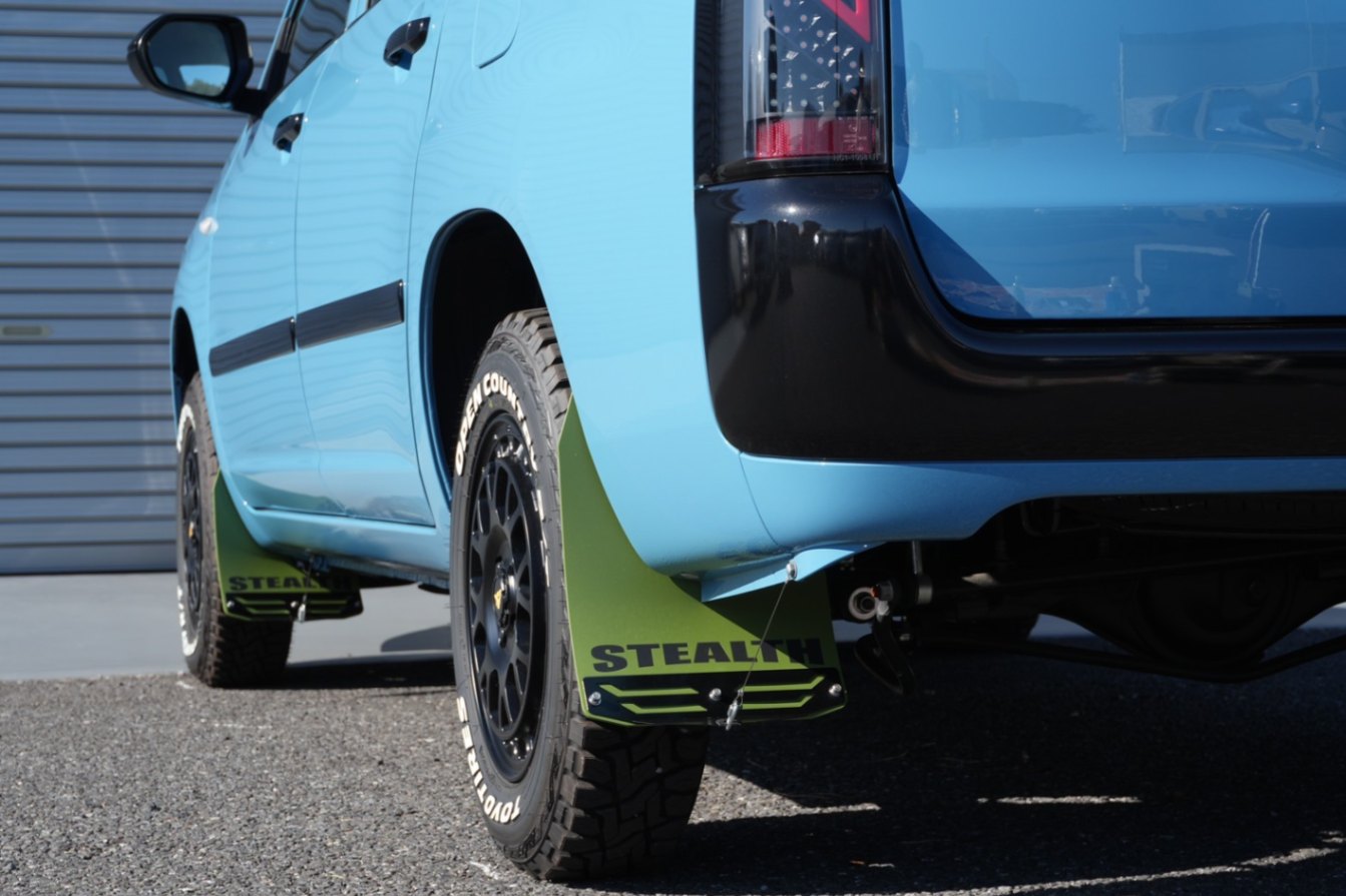 160プロボックス マッドフラップ (オリーブ）前後1台分 STEALTH