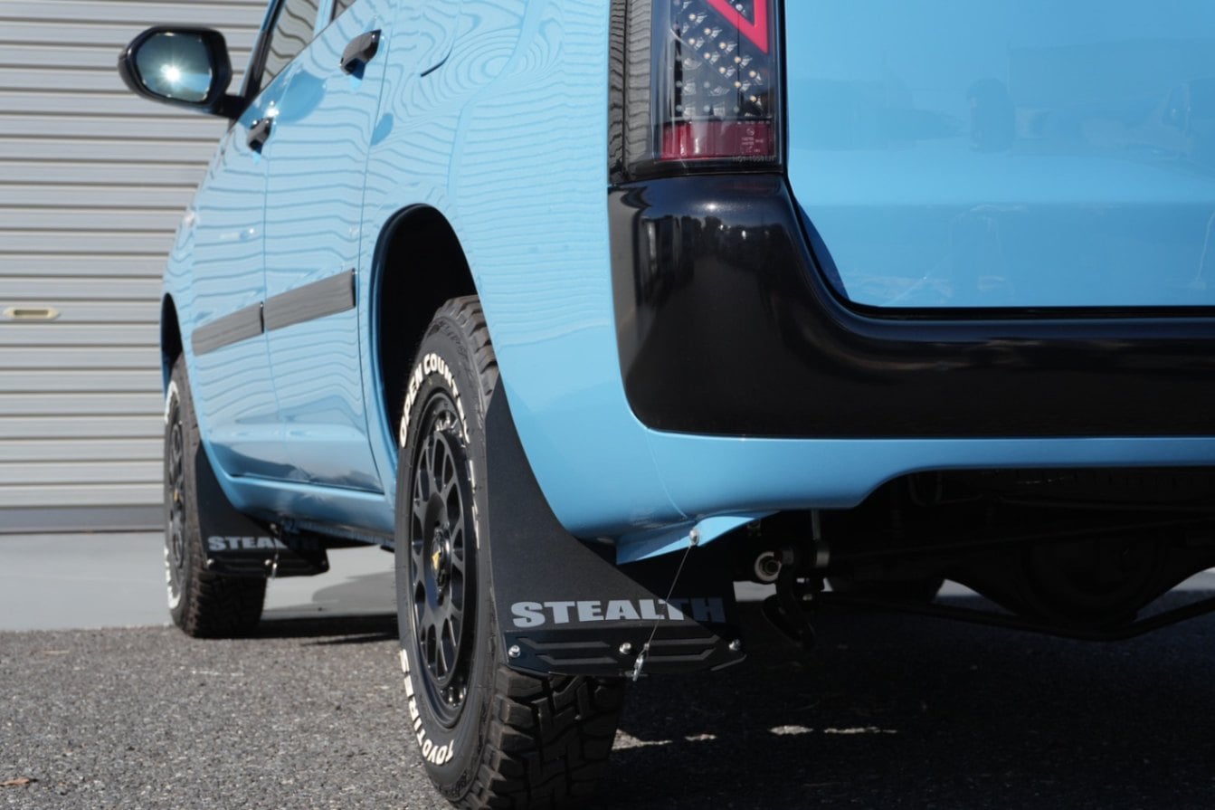 プロボックス マッドフラップ (ブラック）前後1台分 STEALTH（ステルス