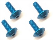 ����ߥե�󥸥ӥ� 3��8 �֥롼 4������ 3��8 Aluminum flange machine screw blues 4pcs.
