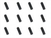 ���ƥ�쥹�ۡ������ӥ� �֥�å���å� 3��8mm 12���� Stainless steel hollow screw 3��8mm 12 pcs. (black plating)