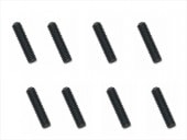 ���ƥ�쥹�ۡ������ӥ� �֥�å���å� 3��12mm 8���� Stainless steel hollow screw 3��12mm 8 pcs. (black plating)