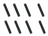 ���ƥ�쥹�ۡ������ӥ� �֥�å���å� 3��15mm 8���� Stainless steel hollow screw 3��15mm 8 pcs. (black plating)