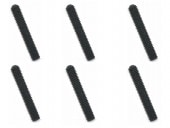 ���ƥ�쥹�ۡ������ӥ� �֥�å���å� 3��18mm 6���� Stainless steel hollow screw 3��18mm 6 pcs. (black plating)