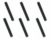 ���ƥ�쥹�ۡ������ӥ� �֥�å���å� 3��20mm 6���� Stainless steel hollow screw 3��20mm 6 pcs. (black plating)