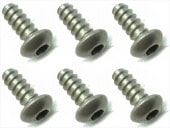 3��8 ������إå����ʥ٥��åԥ󥰥ӥ� 6���� 3��8 Titanium hex button tapping screw (6 pcs.)