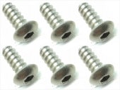 4X10 ������إå����ʥ٥��åԥ󥰥ӥ� 6���� 4X10 Titanium hex button tapping screw (6 pcs.)