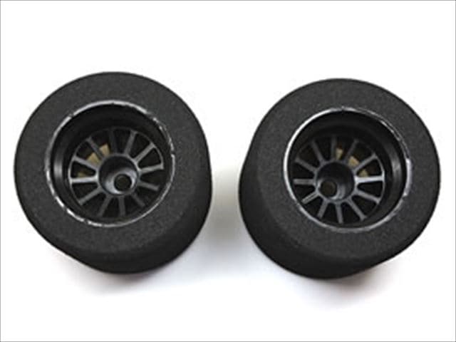 ��¥ۥ���������ѥ���С����ݥ󥸥�����AZ (���ߥ�F103��) 2���� Rear rubber form tire AZ (for TAMIYA F103) that has bonded large diameter wheel 2 pcs.