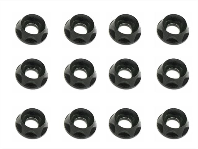 ����åץӥ��ѥ����M4����å��㡼(�֥�å�)12���� Aluminum M4 dish washer for cap screw(black) 12 pcs.