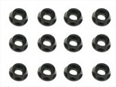 ����åץӥ��ѥ����M4����å��㡼(�֥�å�)12���� Aluminum M4 dish washer for cap screw(black) 12 pcs.