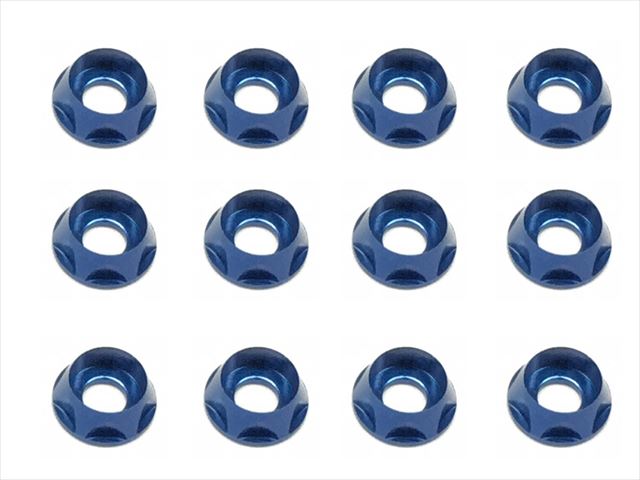 ����åץӥ��ѥ����M4����å��㡼(ǻ�֥롼)12���� Aluminum M4 dish washer for cap screw(Dark Blue) 12 pcs.