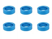����ߥ��顼 ��6��4��2.0t ���ߥ�֥롼 6������ Aluminum Collar 6 ��6��4��2.0t (TAMIYA Blue)