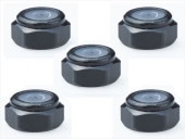 2mm ߥʥʥå ֥å 2mm Aluminum nylon nut (black)