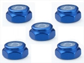 2mm ߥʥʥå ǻ֥롼 2mm Aluminum nylon nut (YOKOMO Blue)