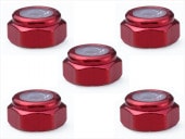 2mm ߥʥʥå å 2mm Aluminum nylon nut (red)