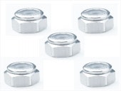 2mm ߥʥʥå С 2mm Aluminum nylon nut (silver)