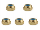 ���������3mm�ʥ�����ʥå� ������� 5���� Nylon nut of Aluminum thin type 3mm gold 5 pcs.