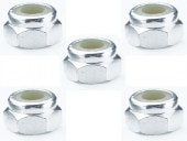 4mmʥʥå С 5 Nylon nut of Aluminum 4mm silver 5 pcs.
