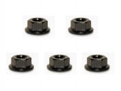 �����M4�ե���ե��졼�ȥʥå� �֥�å� 4������ Aluminum M4 Flanged Cerate Nut 4 pcs. (black)