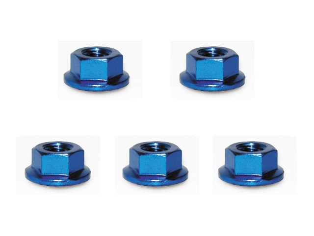 �����M4�ե���ե��졼�ȥʥå� ǻ�֥롼 4������ Aluminum M4 Flanged Cerate Nut 4 pcs. (YOKOMO Blue)