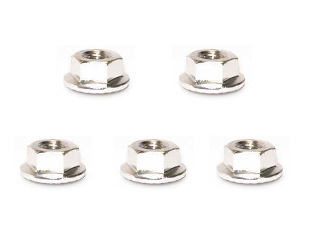 �����M4�ե���ե��졼�ȥʥå� ����С� 4������ Aluminum M4 Flanged Cerate Nut 4 pcs. (silver)