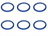 1/12�졼�����ѥꥢ����Ĵ�����顼0.5t (6����)ǻ�֥롼 Collar 0.5t of adjustment of width of Rear car (6 pcs.) Dark Blue for 1/12 racing
