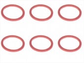 1/12�졼�����ѥꥢ����Ĵ�����顼1.0t (6����)��å� Collar 1.0t of adjustment of width of Rear car (6 pcs.) red for 1/12 racing