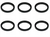 1/12�졼�����ѥꥢ����Ĵ�����顼1.0t (6����)�֥�å� Collar 1.0t of adjustment of width of Rear car (6 pcs.) black for 1/12 racing