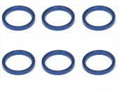 1/12�졼�����ѥꥢ����Ĵ�����顼1.0t (6����)ǻ�֥롼 Collar 1.0t of adjustment of width of Rear car (6 pcs.) Dark Blue for 1/12 racing