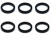 1/12�졼�����ѥꥢ����Ĵ�����顼1.5t (6����)�֥�å� Collar 1.5t of adjustment of width of Rear car (6 pcs.) black for 1/12 racing