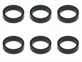 1/12�졼�����ѥꥢ����Ĵ�����顼2.0t (6����)�֥�å� Collar 2.0t of adjustment of width of Rear car (6 pcs.) black for 1/12 racing